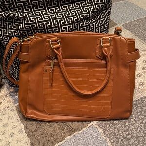 Elegant Brown Leather Satchel